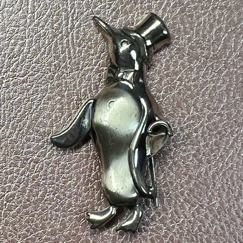 1950’s Lang Sterling Penguin Pin Brooch